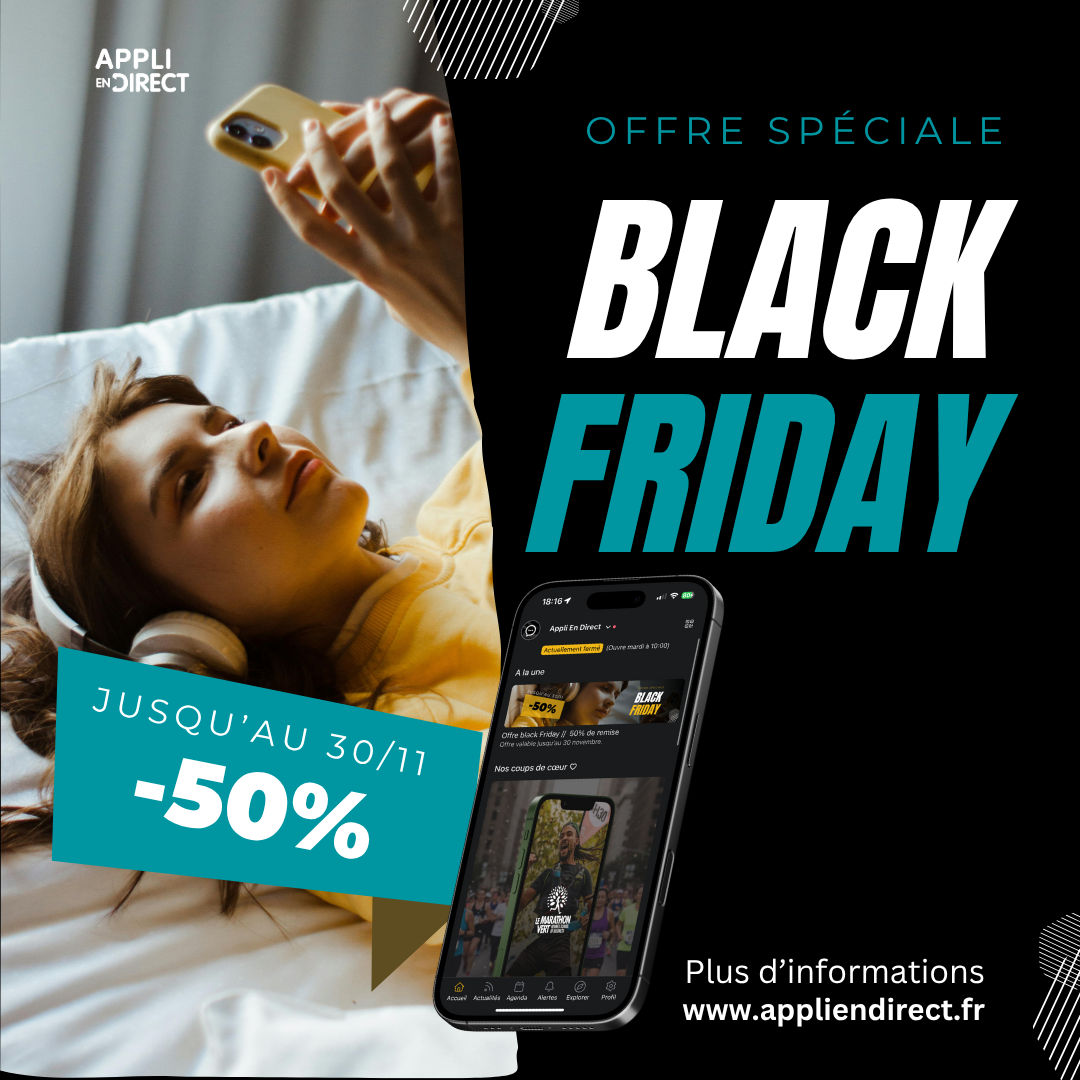 Offre black Friday //  50% de remise